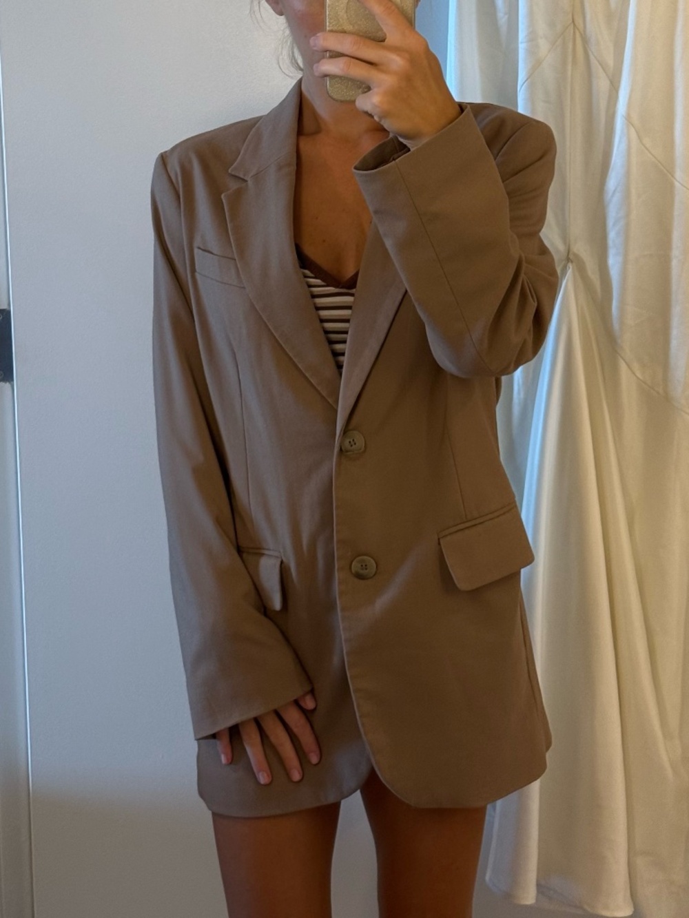 Brown Oversize Jacket Blazer
